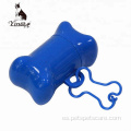 Forma de hueso Pet Dog Poop Bag Bolser Dispenser